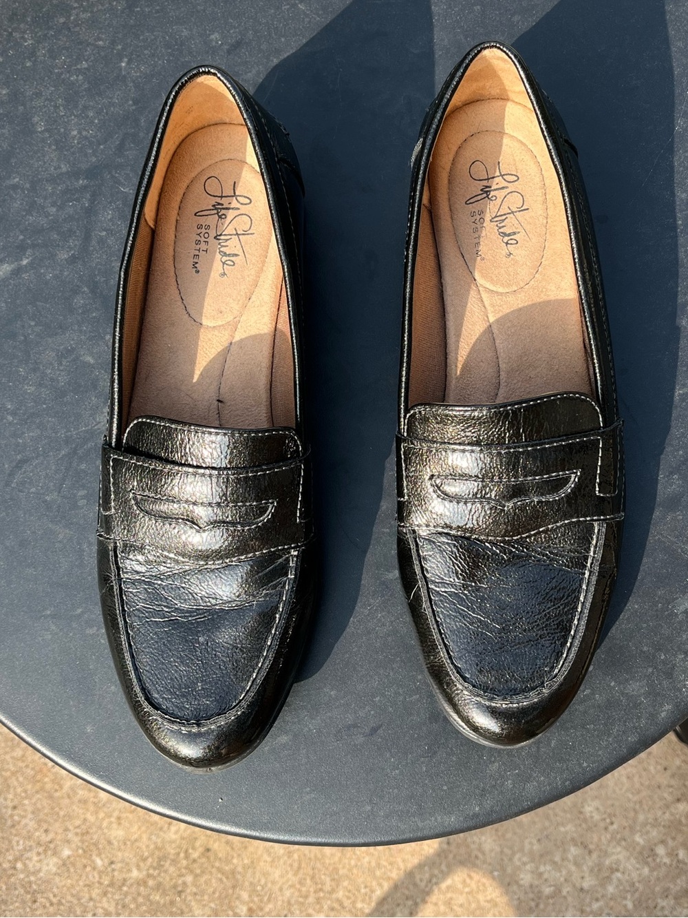 Life Stride Madison Leather Penny Loafers Black - Picture 6 of 9